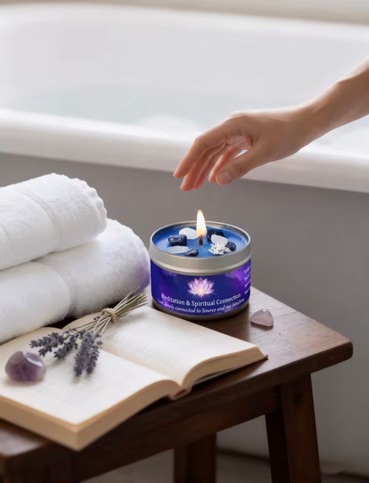 Vela sagrada Connect - Ley de atracción y meditación profunda
