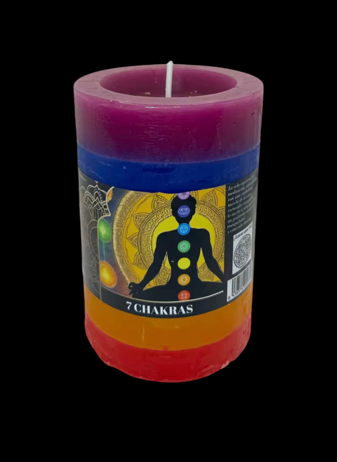 🌈 Vela 7 Chakras – Energía, Equilibrio y Armonía Interior
