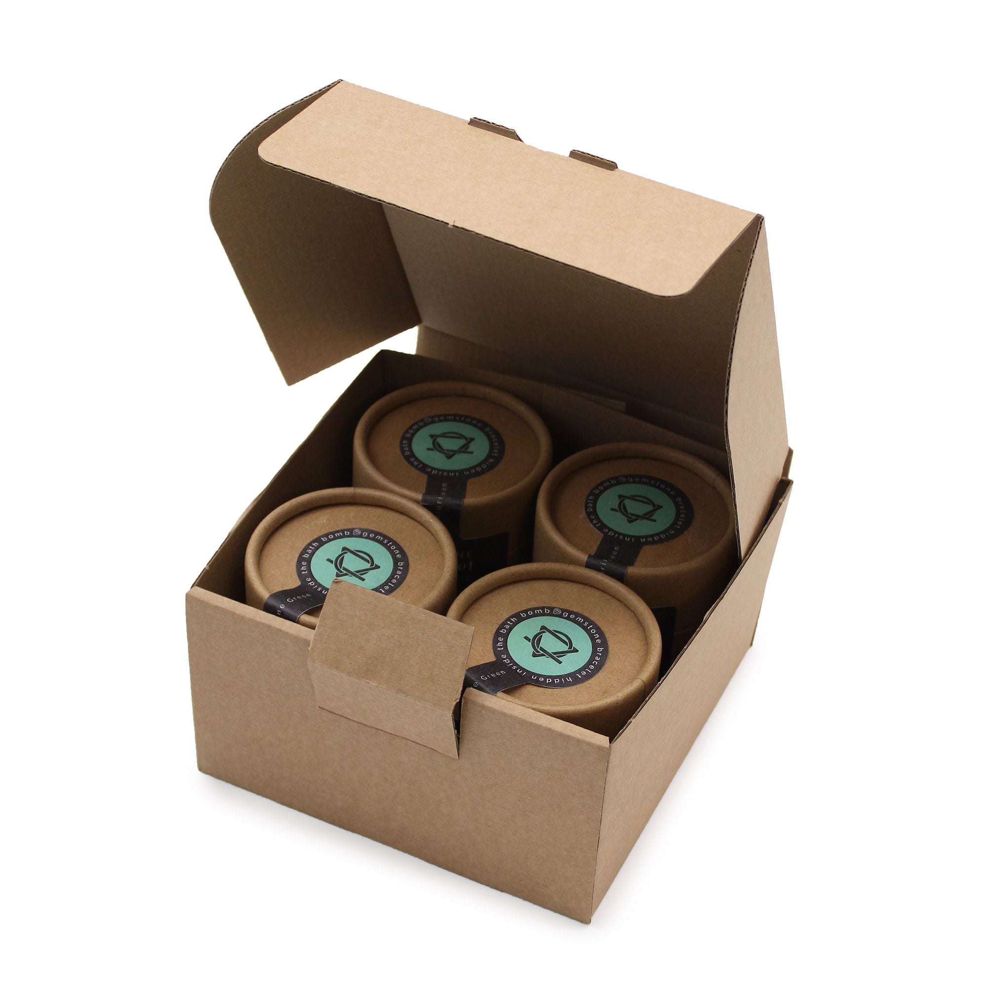 Bomba de baño con pulsera de gemas de ojo de tigre